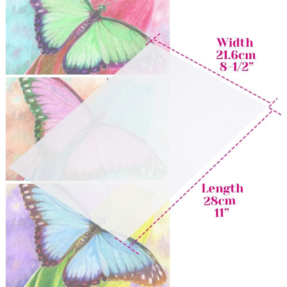 Papel Vellum Cridoz 50 Hojas 21.6x27.9 cm Transparente