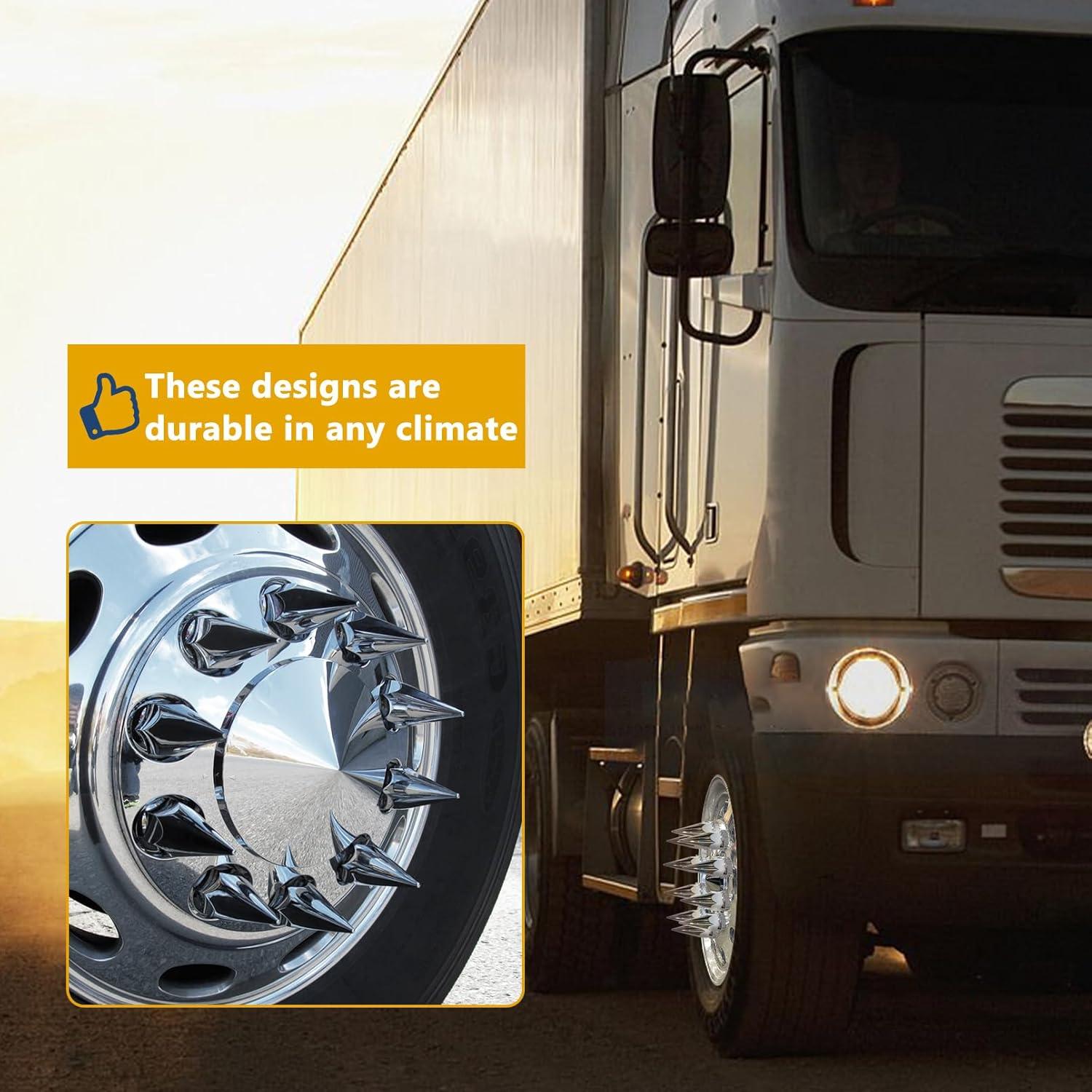 Paquete de 20 Cubiertas de Tuercas de Picos Grandroad 33mm