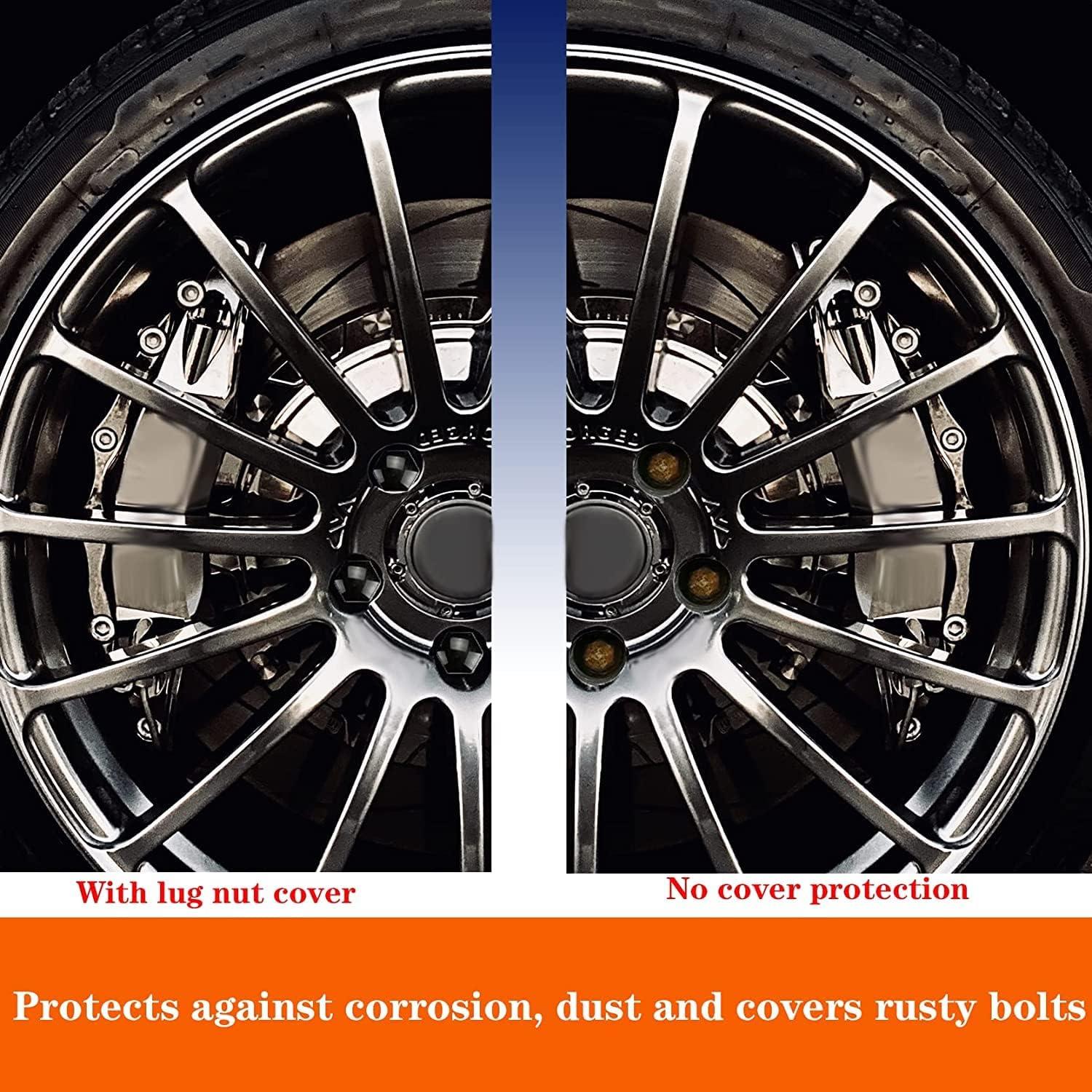 24 Tapas de Tuerca de Rueda 17mm Gebildet + Herramientas