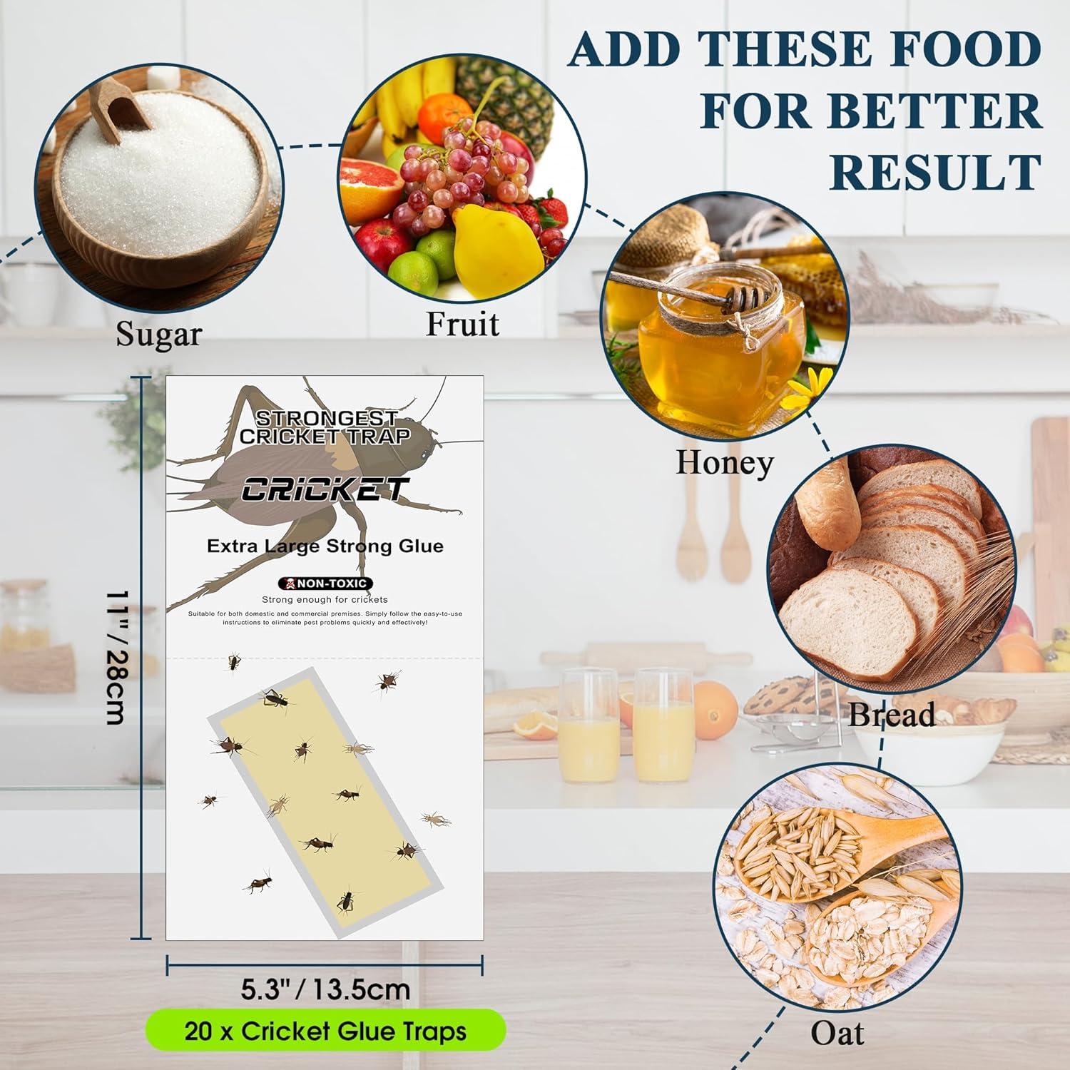 Trampas de Pegamento para Insectos Qualirey 20 Piezas 28x13.5cm