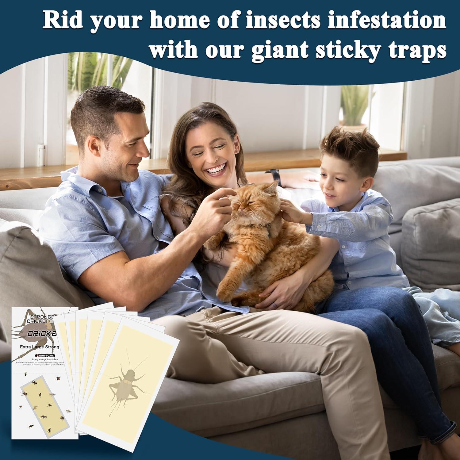 Trampas de Pegamento para Insectos Qualirey 20 Piezas 28x13.5cm