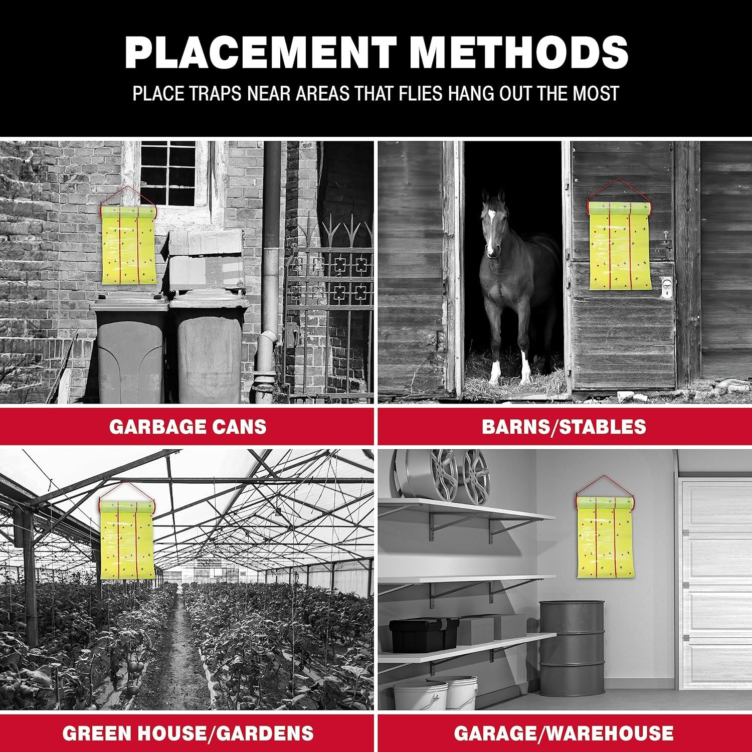 Trampa de Pegamento XL Catchmaster 3 Paquetes 9.14 m para Moscas