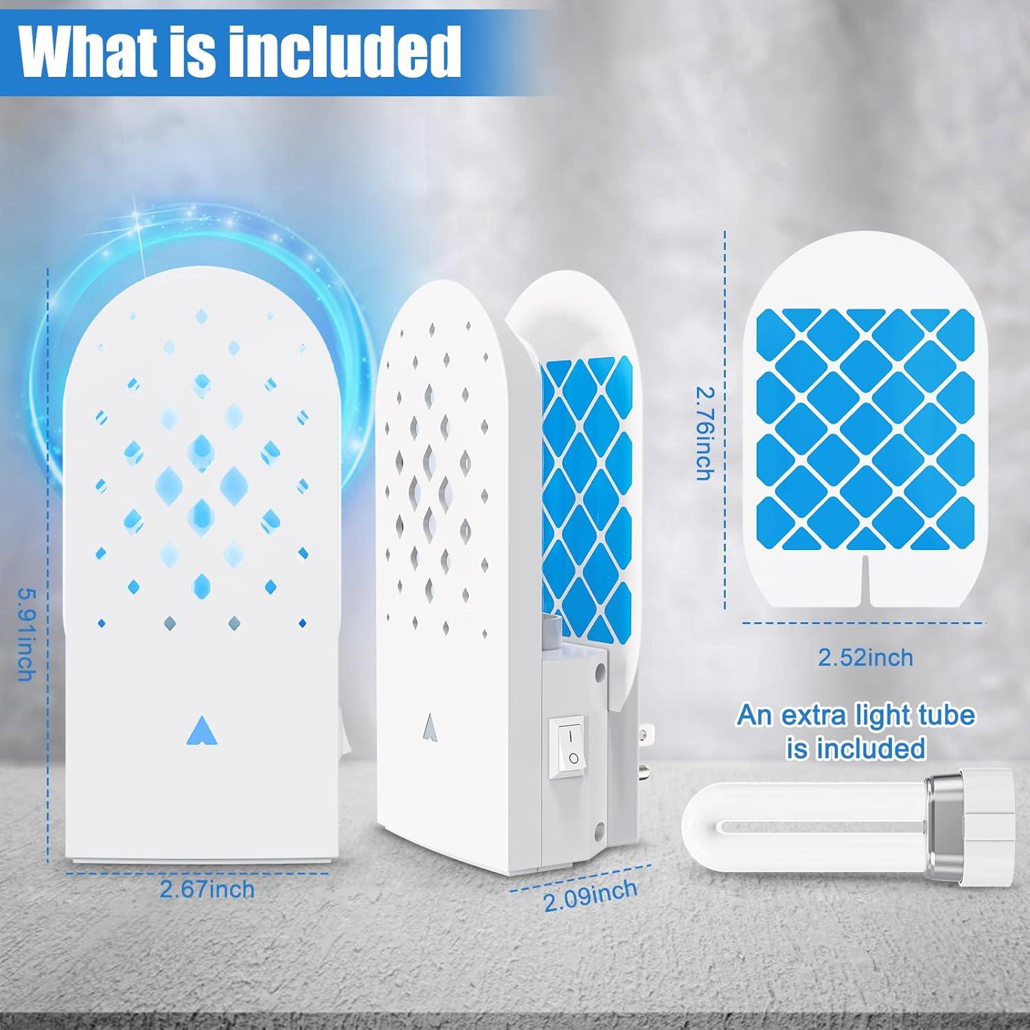 Trampa de Insectos Voladores Stingmon UV 365nm con 5 Recargas