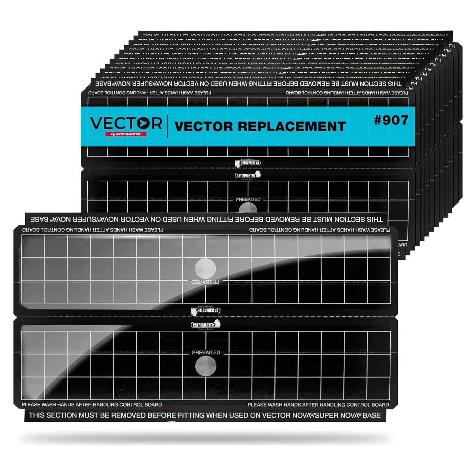 Tableros Adhesivos Reemplazo Catchmaster para Trampa UV - Paquete de 12