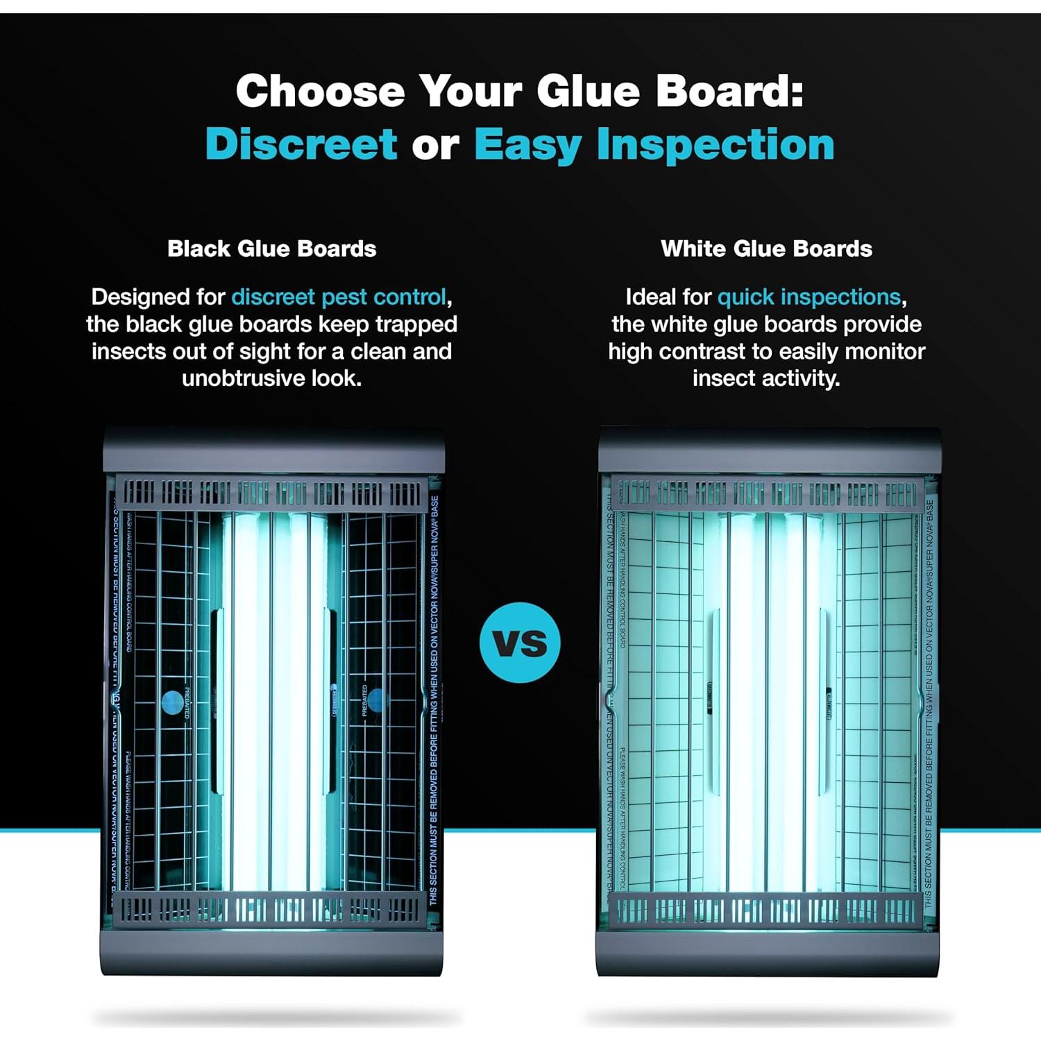 Tableros Adhesivos Reemplazo Catchmaster para Trampa UV - Paquete de 12