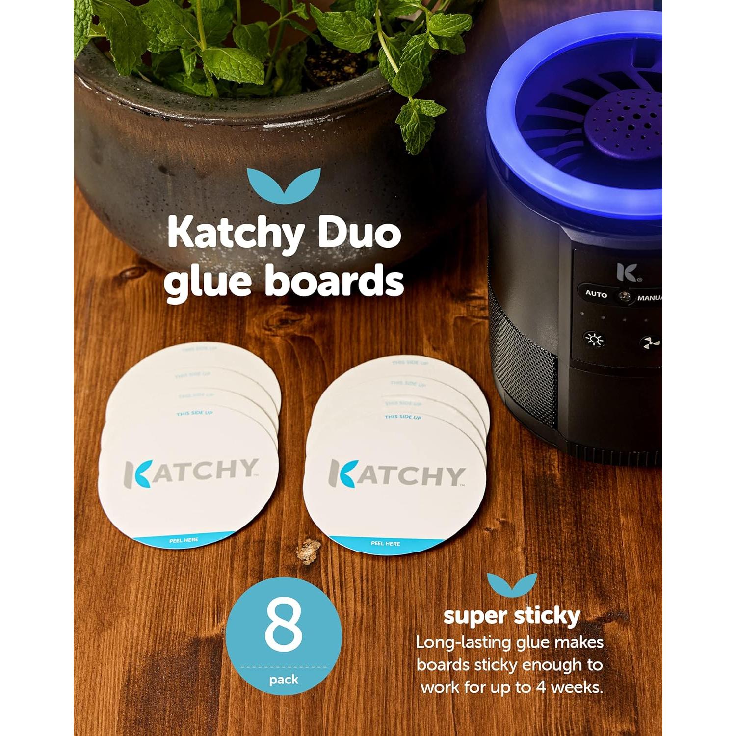 Trampa de Insectos Katchy Duo - Paquete de 8 Tableros Pegajosos