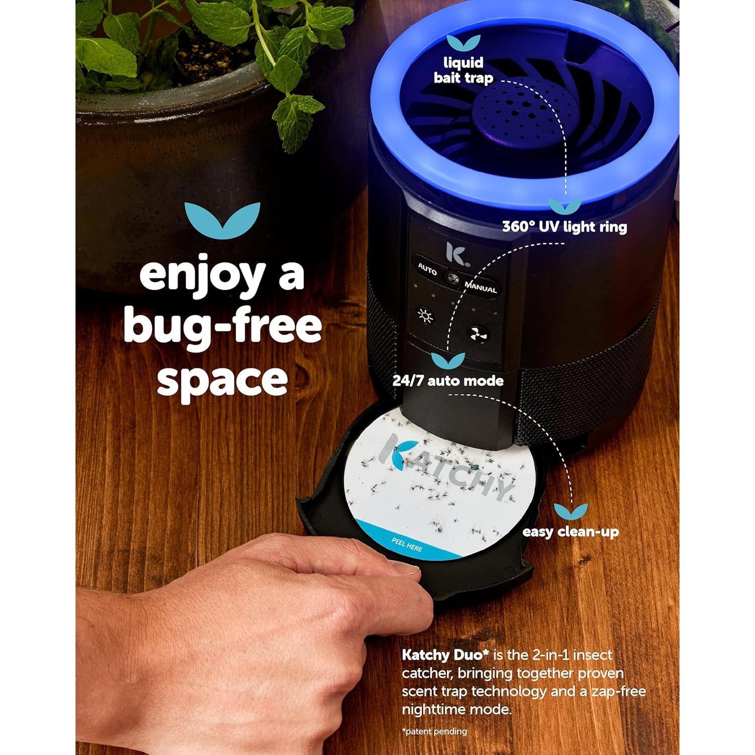 Trampa de Insectos Katchy Duo - Paquete de 8 Tableros Pegajosos