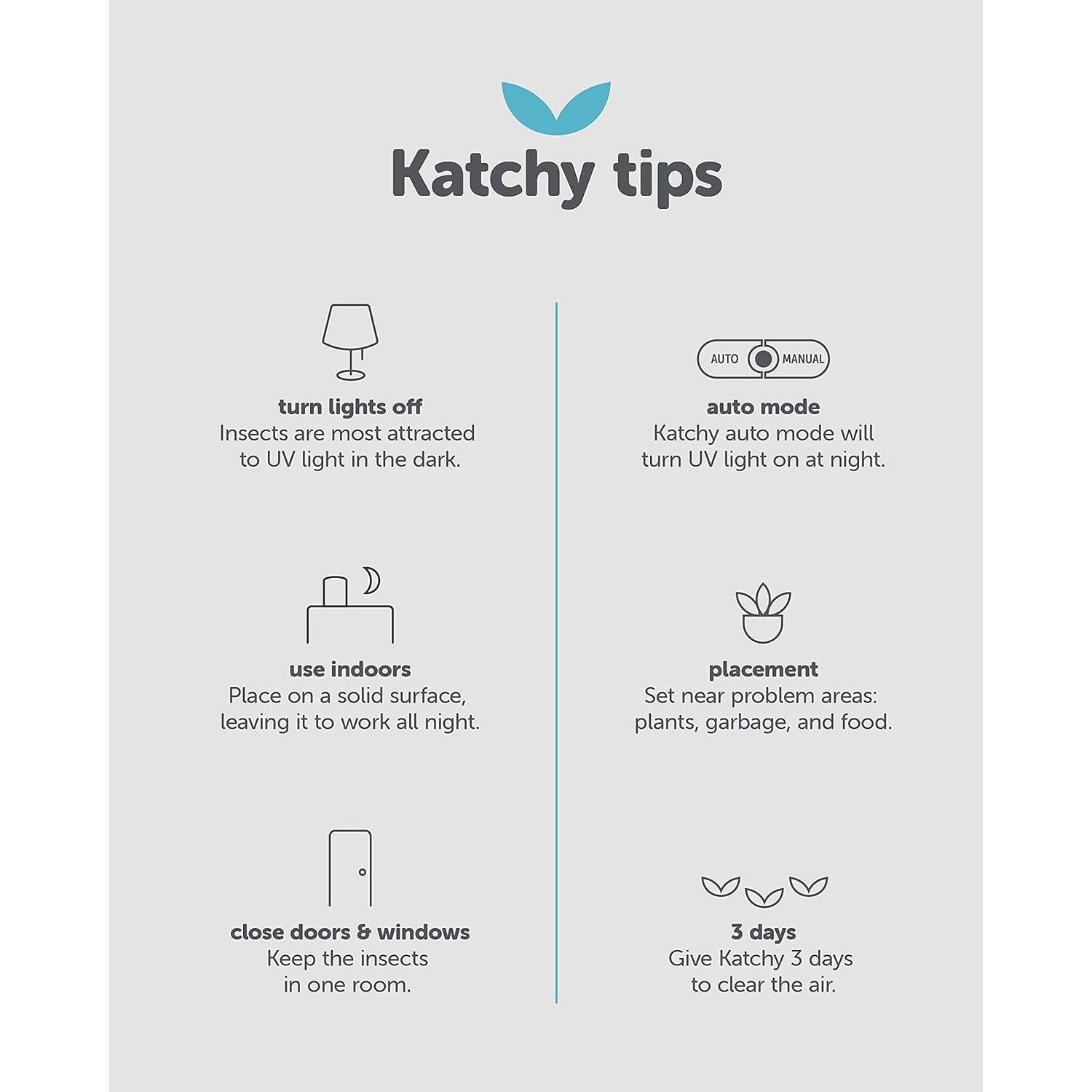 Trampa de Insectos Katchy Duo - Paquete de 8 Tableros Pegajosos