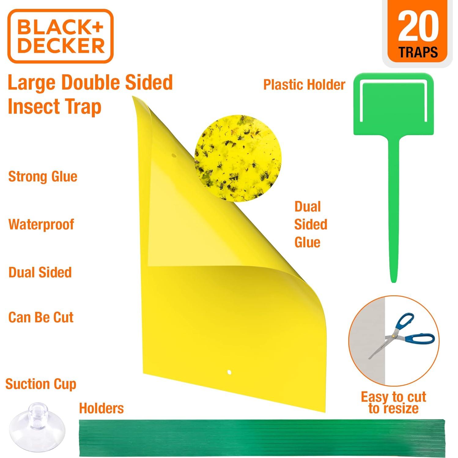 Trampa para Moscas de Fruta BLACK+DECKER 20 Piezas Ecológicas