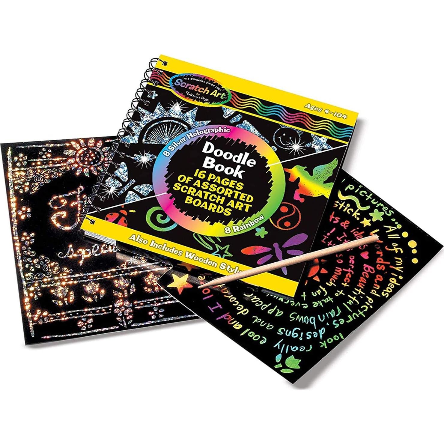 Ábaco de Madera Melissa & Doug con Mini-Pad de Arte para Rascar