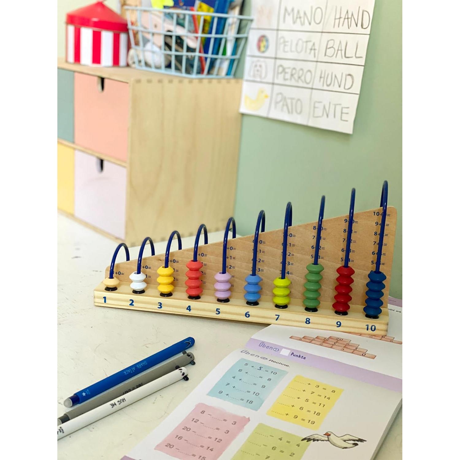 Ábaco de Madera Small Foot - Juguete Educativo 30x15cm