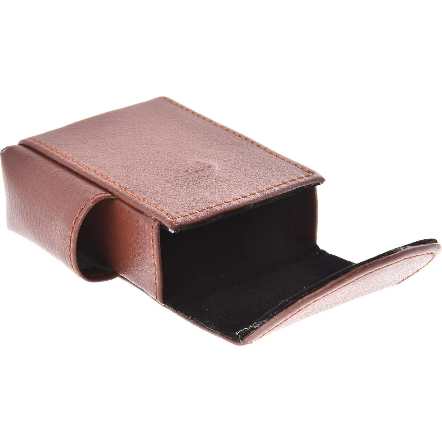 Funda de Cuero PU para Cigarrillos King Size con Bolsillo Extra