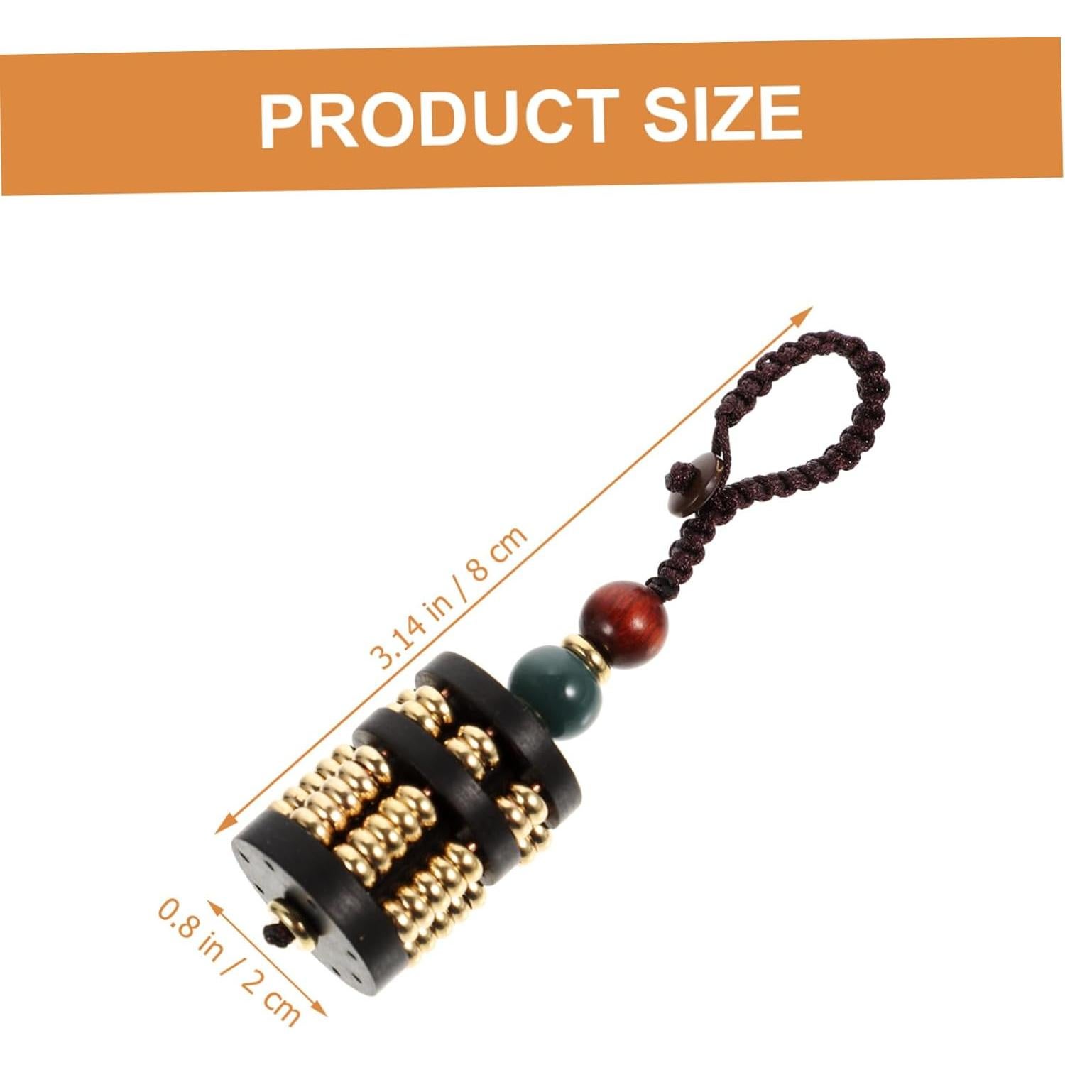 Llavero decorativo de ábaco mini de madera Feng Shui