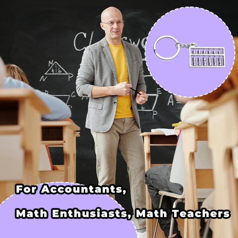 Abacus Keychain Gift for Math Teacher Dad Mom Birthday Gifts for Friend Bestie Christmas Gifts for Son Daughter