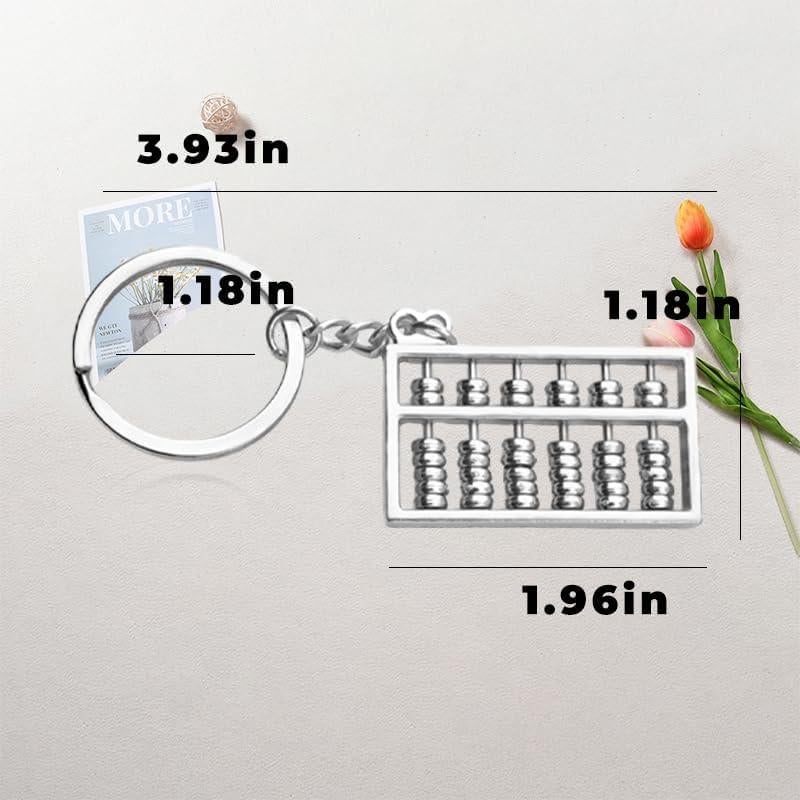 Abacus Keychain Gift for Math Teacher Dad Mom Birthday Gifts for Friend Bestie Christmas Gifts for Son Daughter