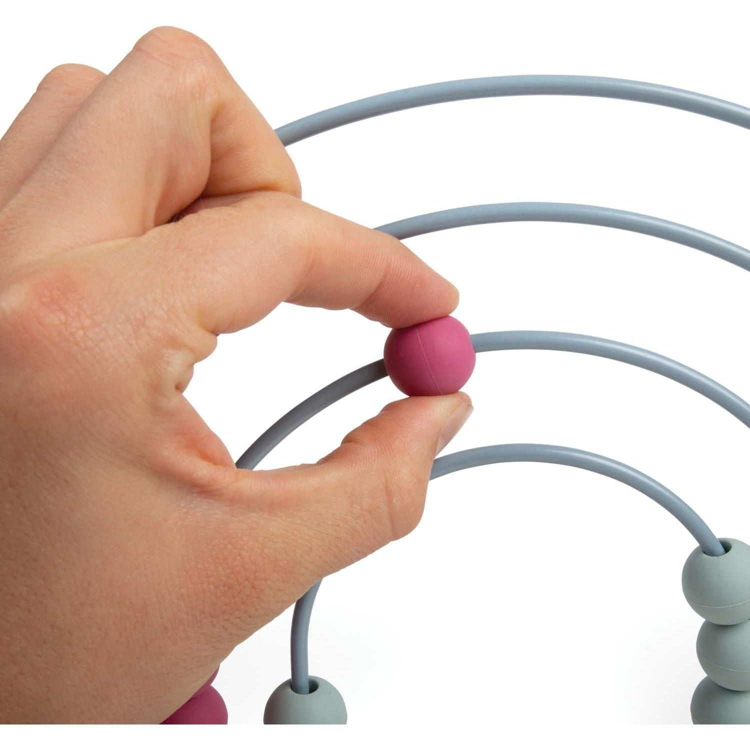 Ábaco Arcoíris Bigjigs Toys - Juguete de Madera Ecológico 32 Bolas