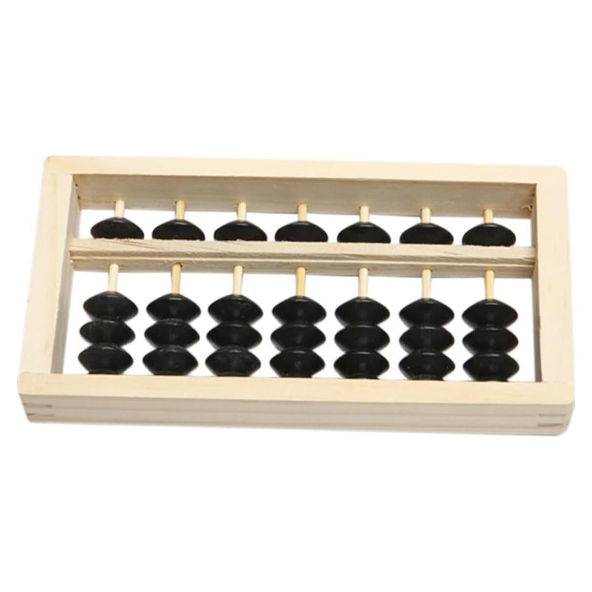 Mini Ábaco de Madera BESPORTBLE 15.5x7.8cm Decoración Hogar