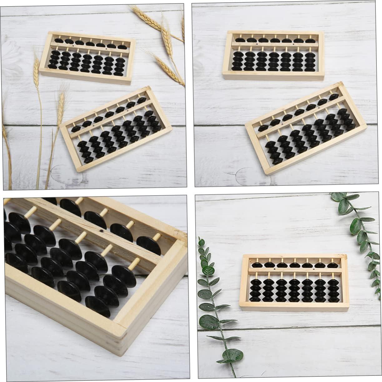 Mini Ábaco de Madera BESPORTBLE 15.5x7.8cm Decoración Hogar