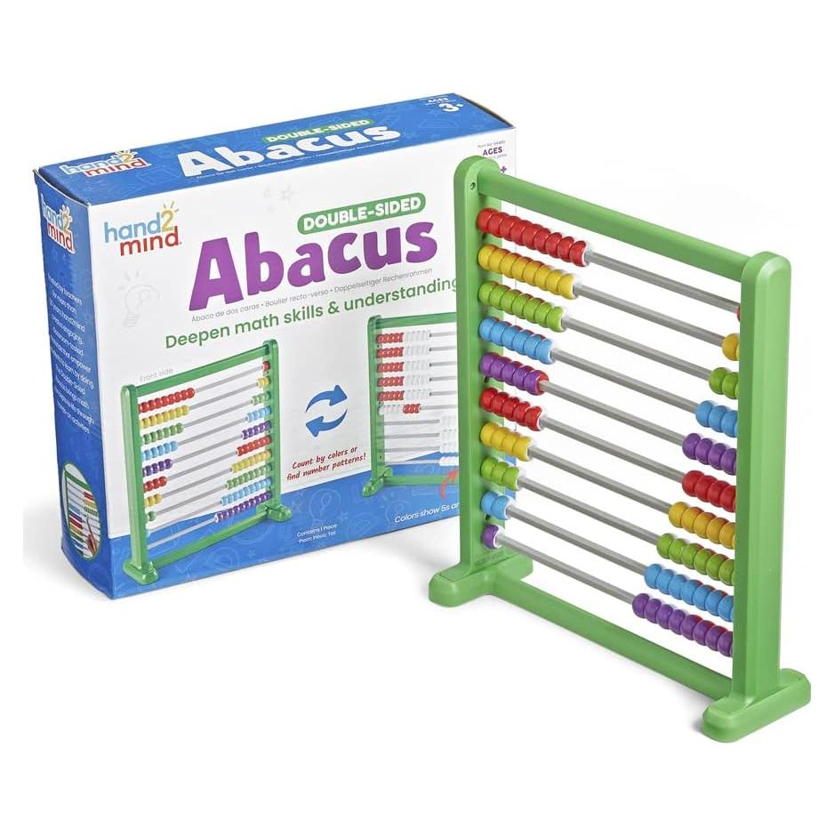 Ábaco Doble Cara Hand2Mind para Matemáticas - 100 Cuentas