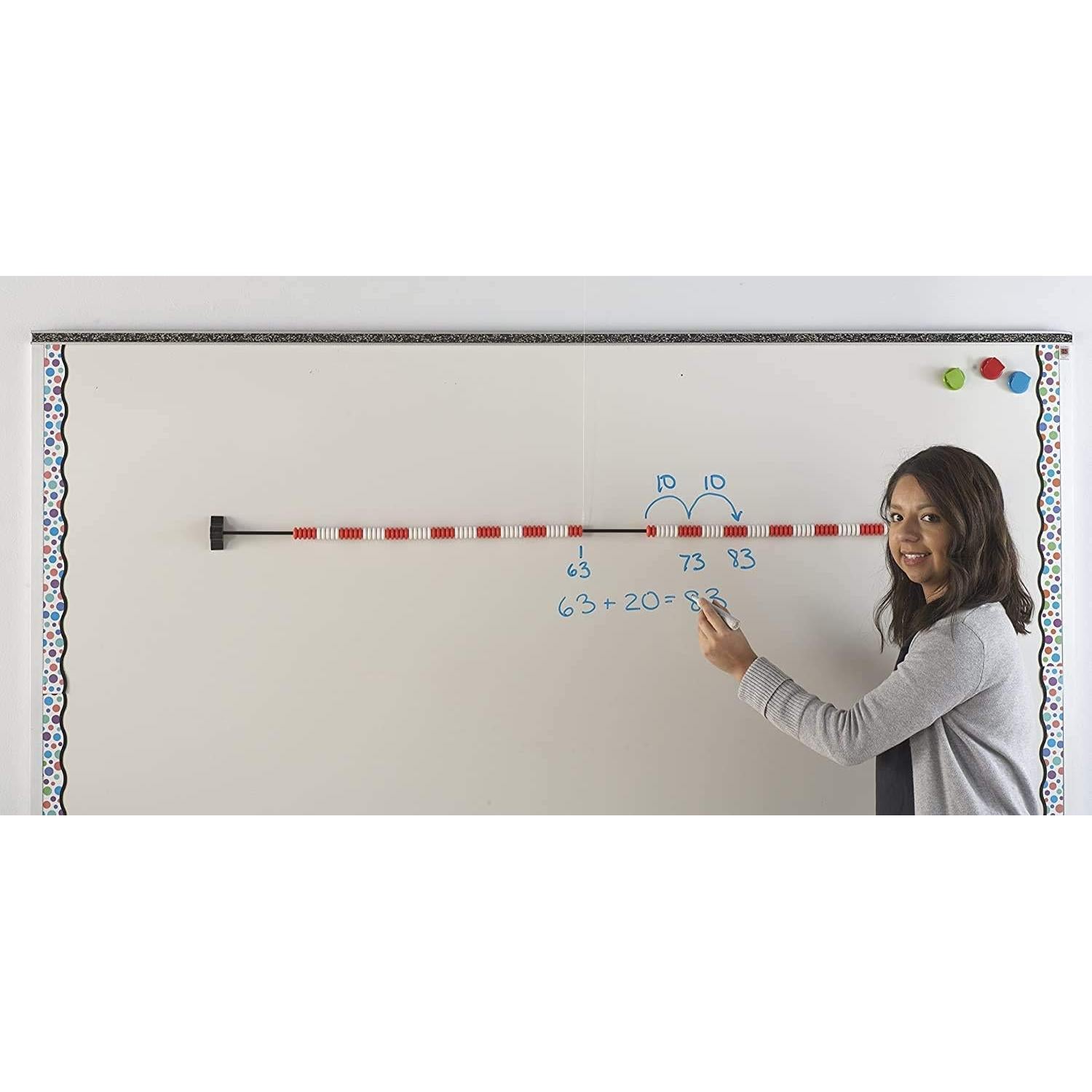 Rekenrek Magnético 120 Cuentas Hand2mind para Niños