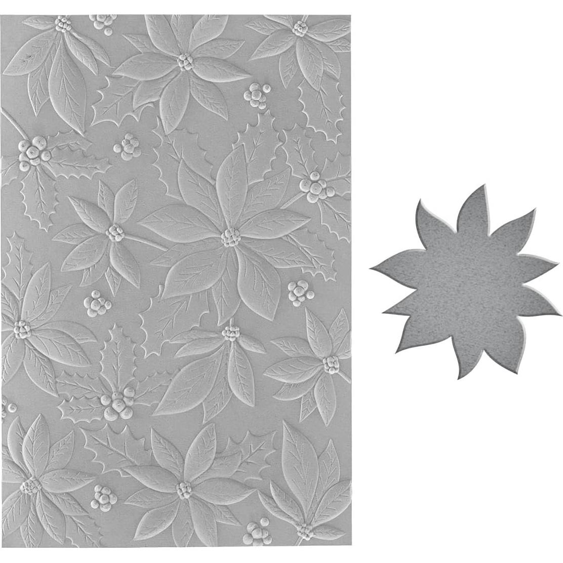 Carpeta de Embossing 3D Poinsettia Juguetona Simon Hurley 14x22 cm