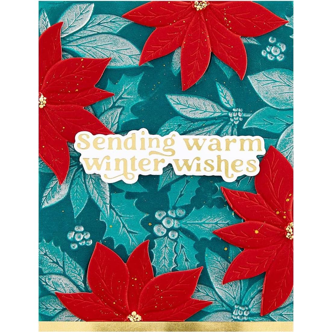 Carpeta de Embossing 3D Poinsettia Juguetona Simon Hurley 14x22 cm