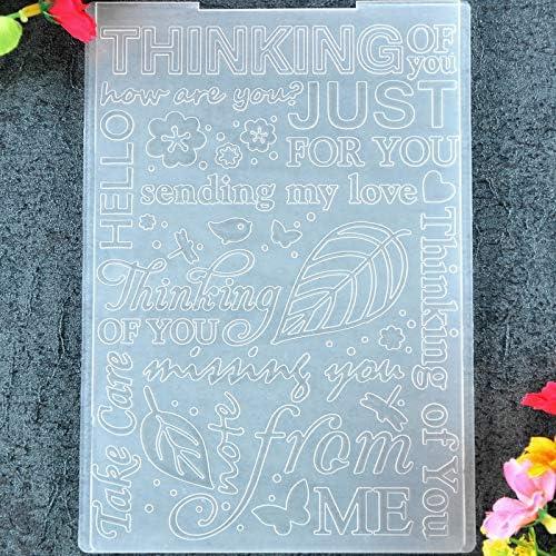 Plantilla de Embossing DDOUJOY 12.5x17.8cm para Scrapbooking