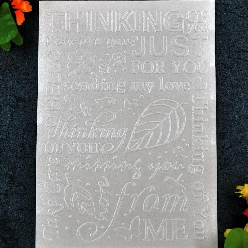 Plantilla de Embossing DDOUJOY 12.5x17.8cm para Scrapbooking