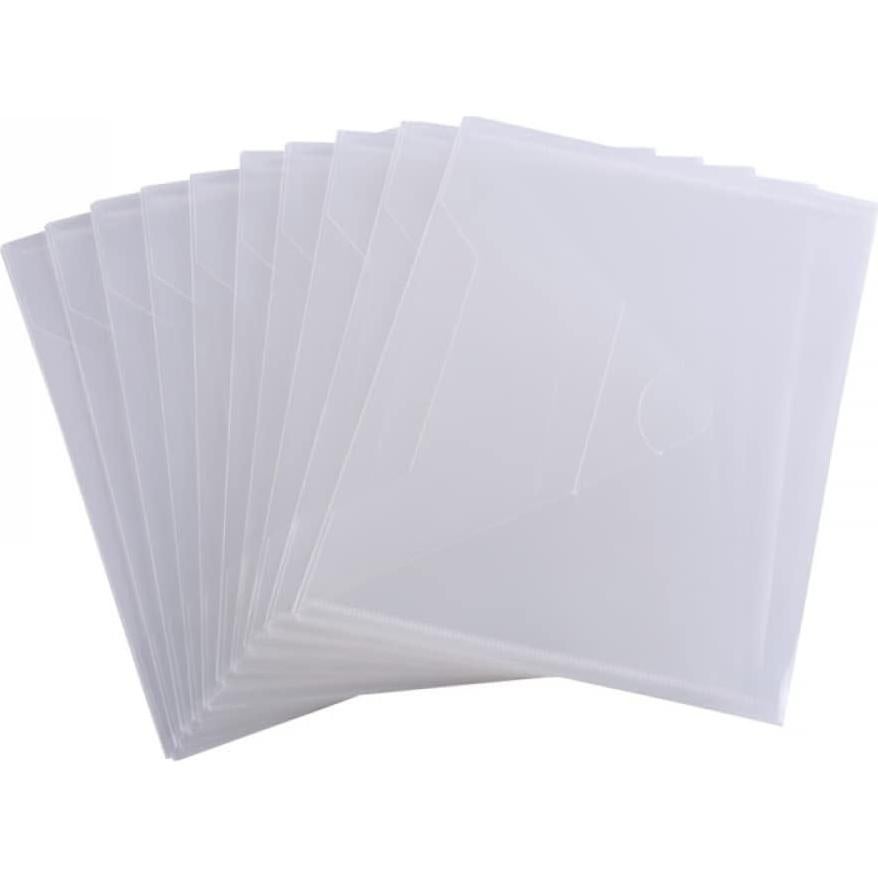 Paquete de 10 Bolsas de Almacenamiento Transparentes 18x25.5 cm