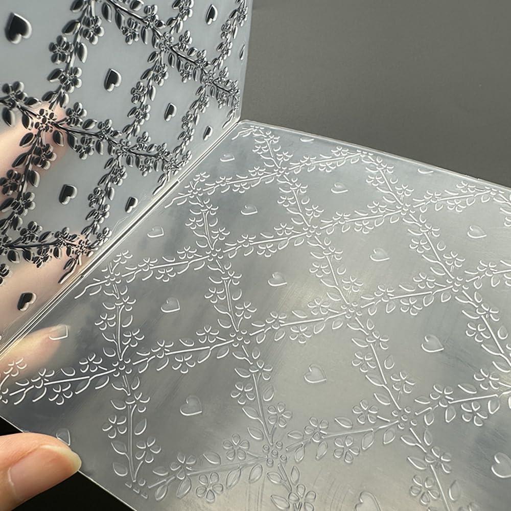 Plantilla de embosado 3D Flor Enredadera Zhxcgooyx 12.7x17.8 cm