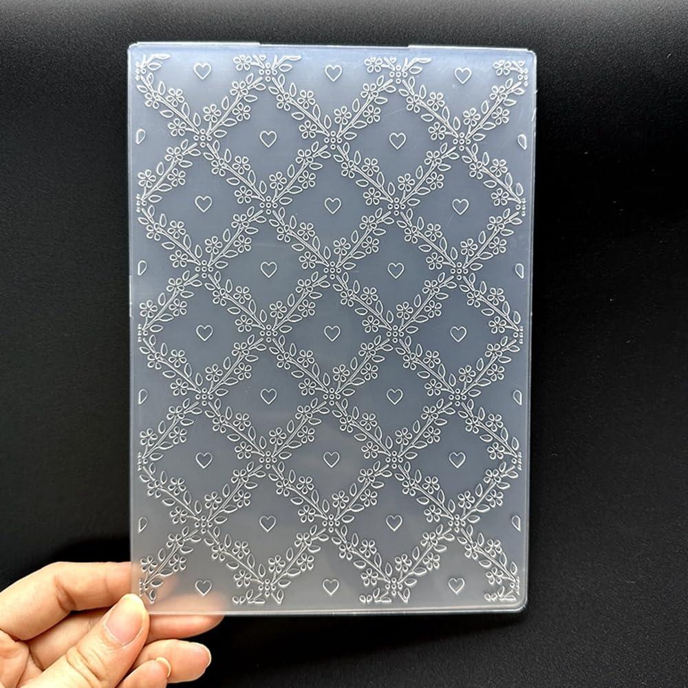 Plantilla de embosado 3D Flor Enredadera Zhxcgooyx 12.7x17.8 cm