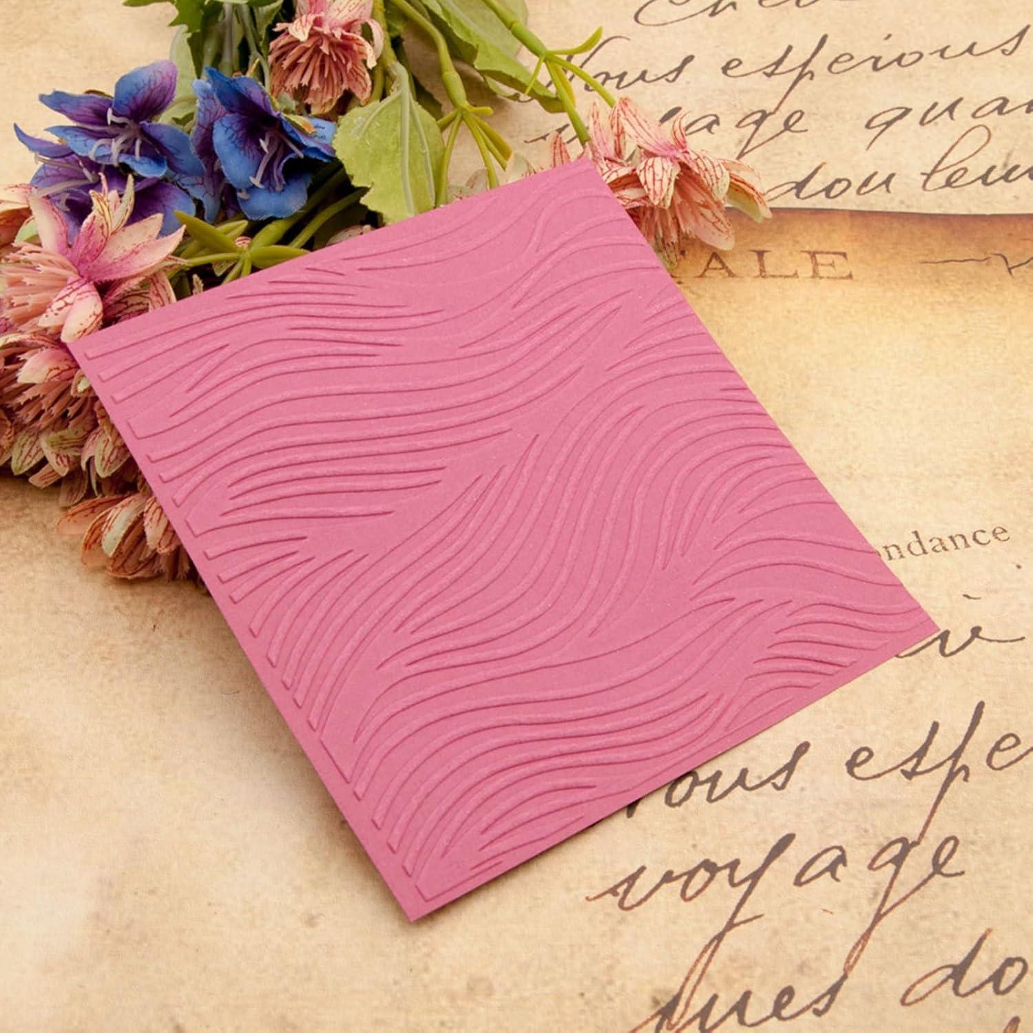 Carpeta de Embossing Arbuya Waves 12.7x12.7cm para Manualidades