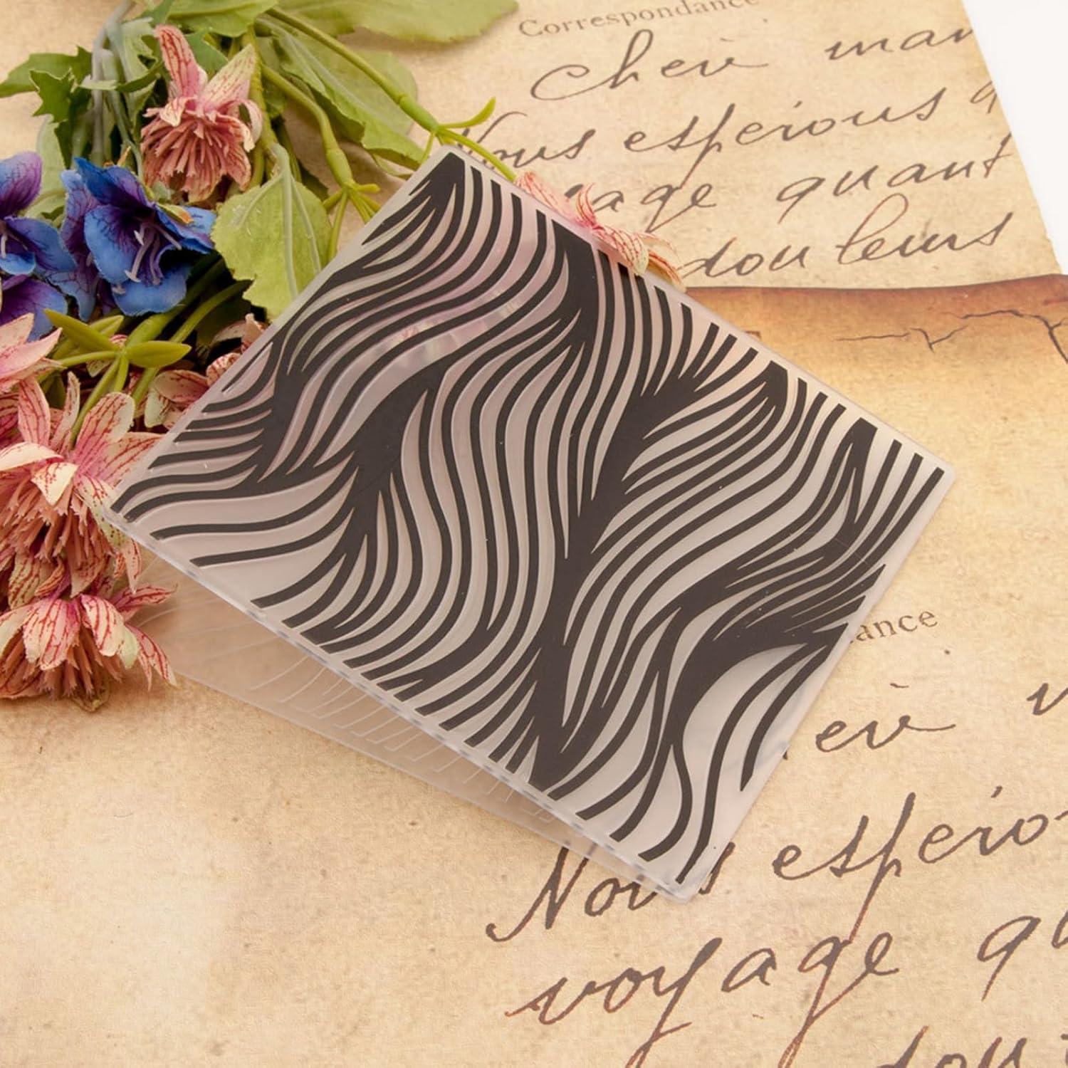 Carpeta de Embossing Arbuya Waves 12.7x12.7cm para Manualidades