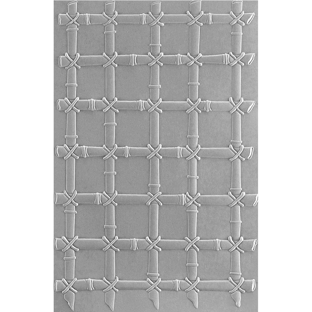 Carpeta de Embossing 3D Spellbinders Trellis de Bambú 13.97 cm