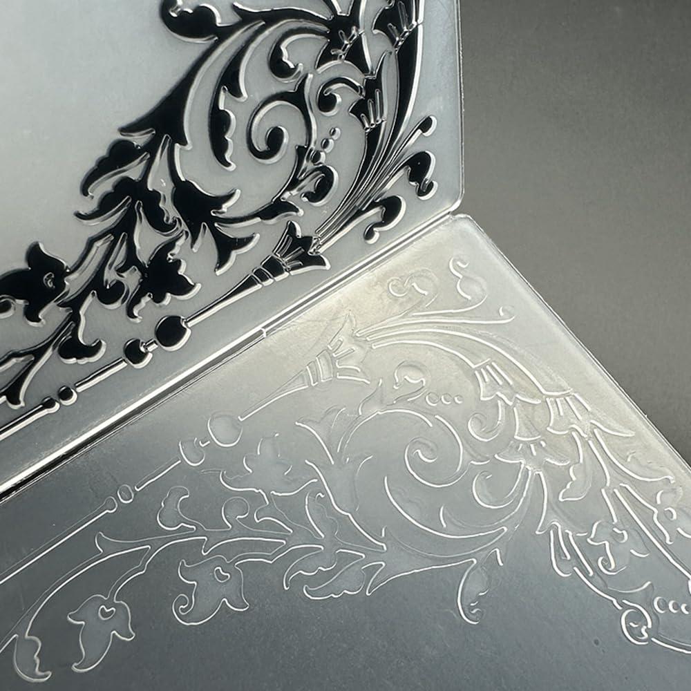 Plantilla de Embosado de Plástico 3D A6 Flor Retro