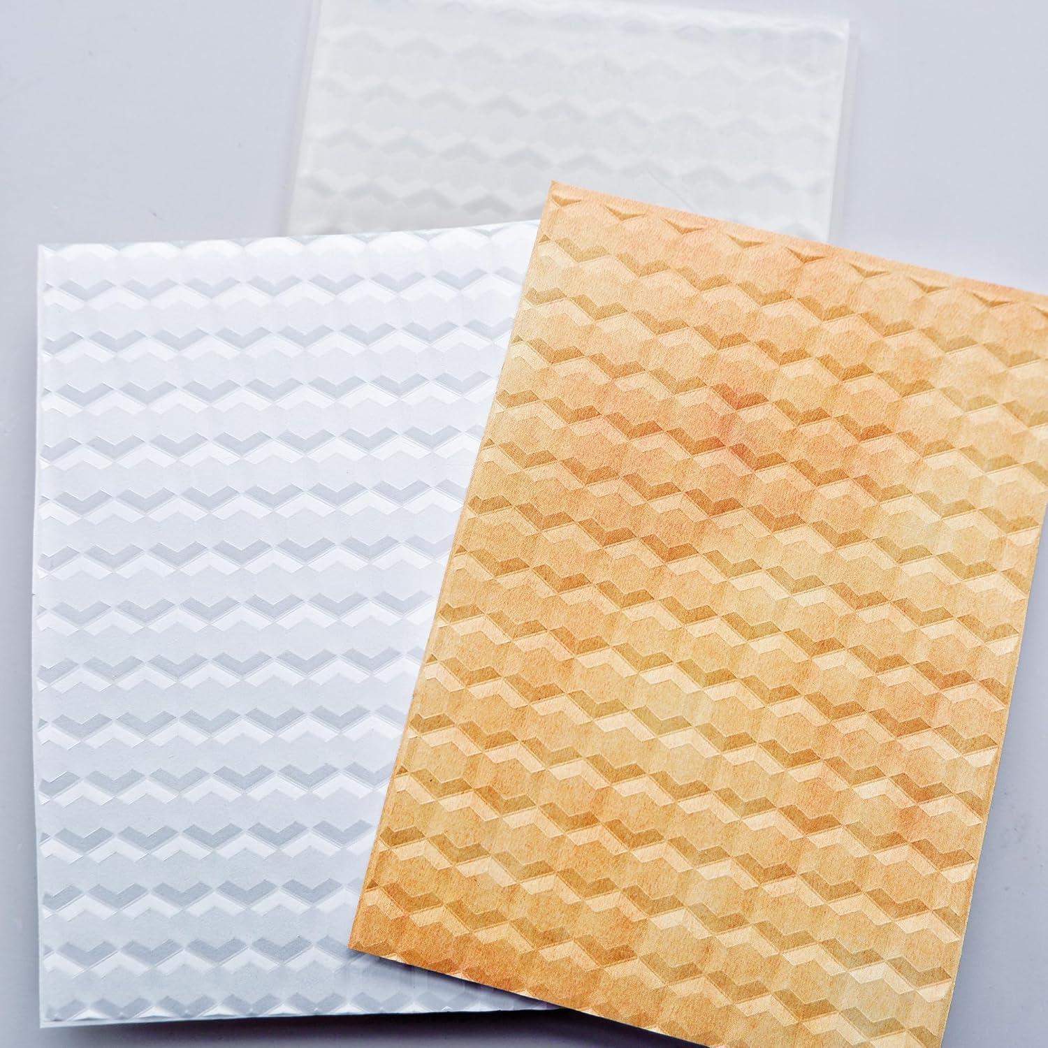 Carpeta de Embossing 3D Hexagonal Arbuya 10.16x15.24cm