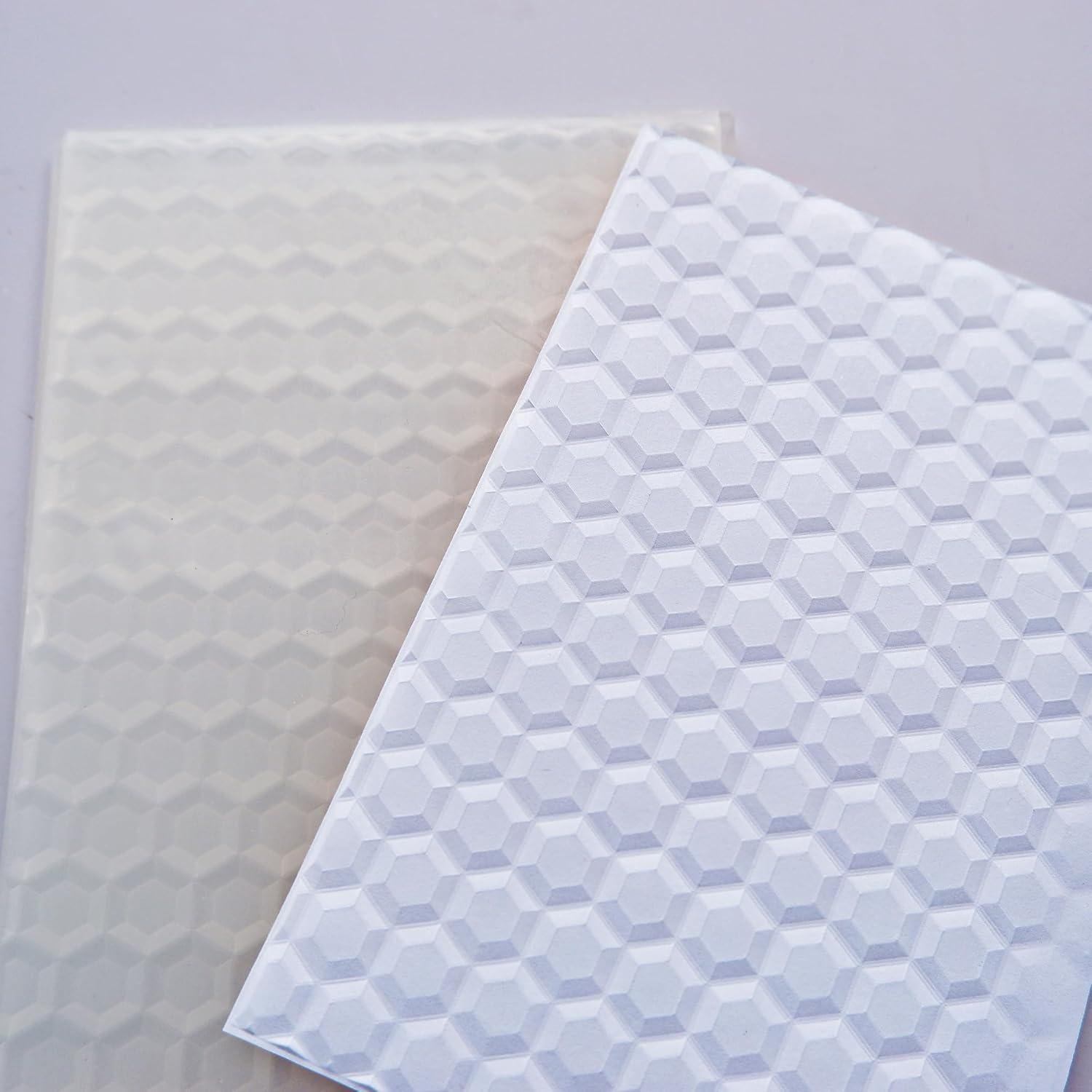 Carpeta de Embossing 3D Hexagonal Arbuya 10.16x15.24cm