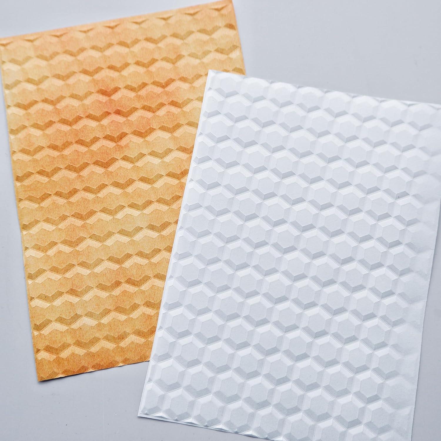 Carpeta de Embossing 3D Hexagonal Arbuya 10.16x15.24cm