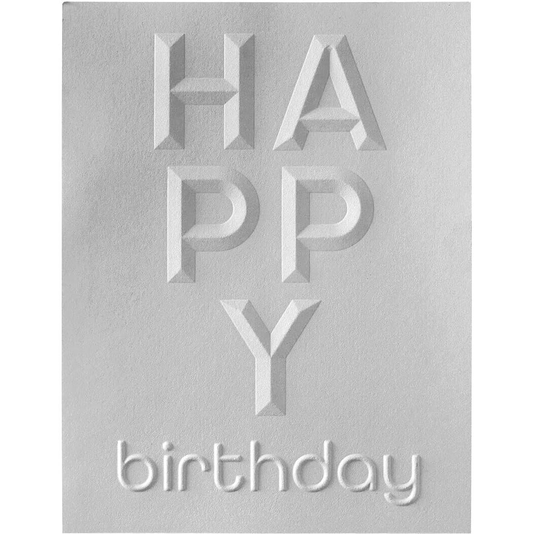 Carpeta de Embossing 3D Spellbinders Feliz Cumpleaños A2