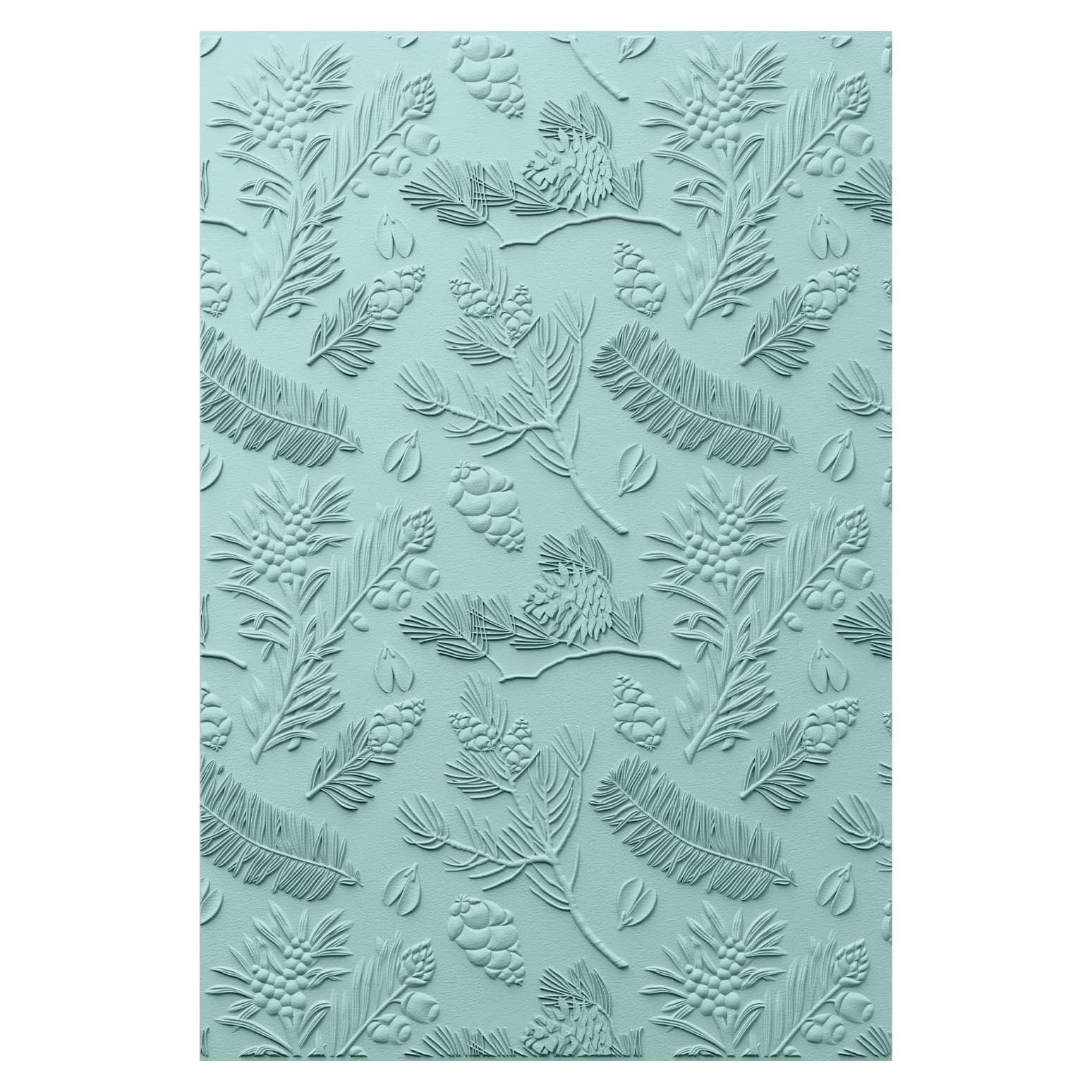 Carpeta de Embossing 3D Sizzix Pinos 21.6x15.2cm