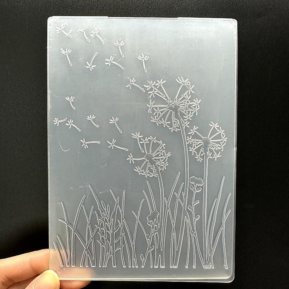 Plantilla de Embosado 3D A6 Plástico para Scrapbooking