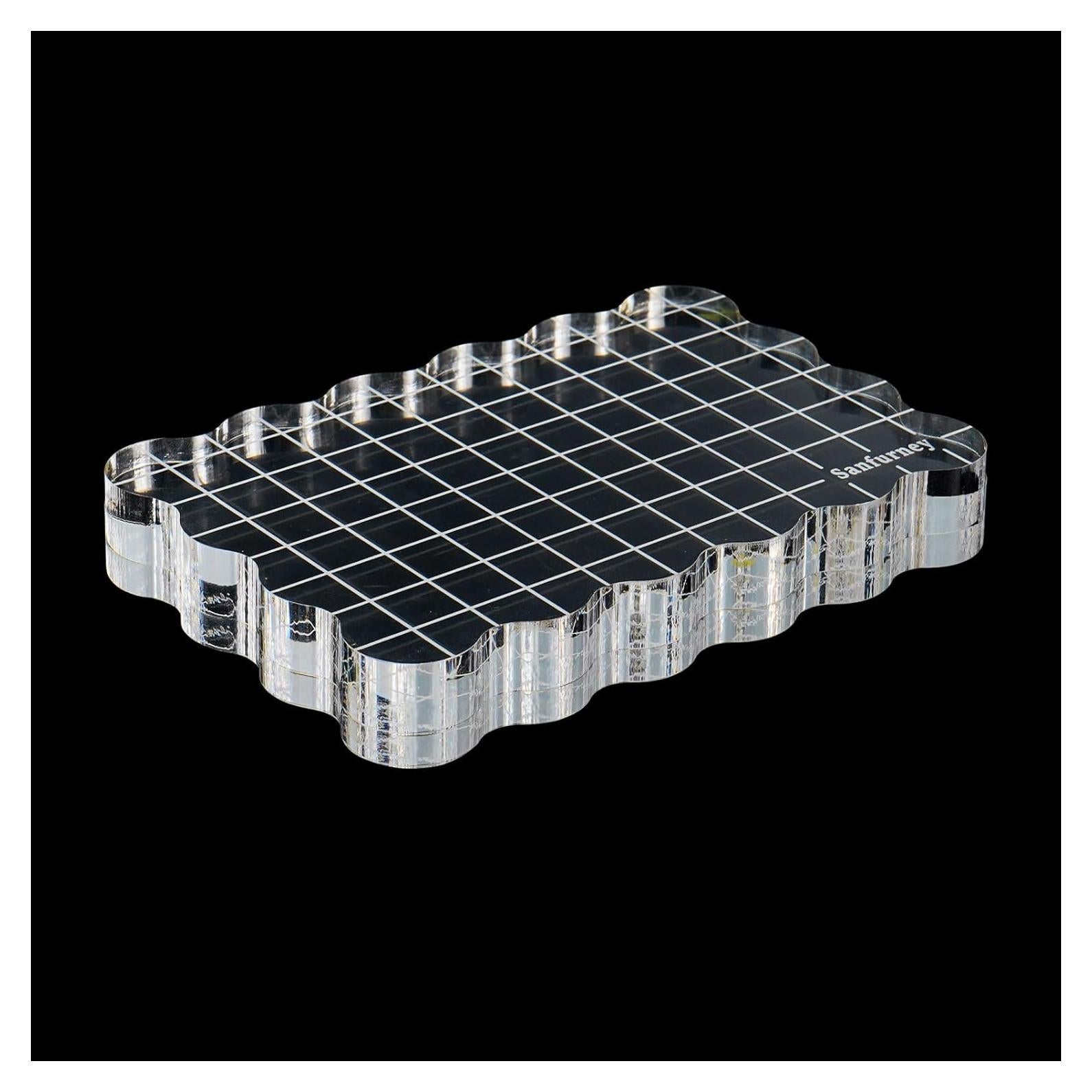 Bloque de Sello Acrílico Sanfurney 10x15cm 15mm Grosor