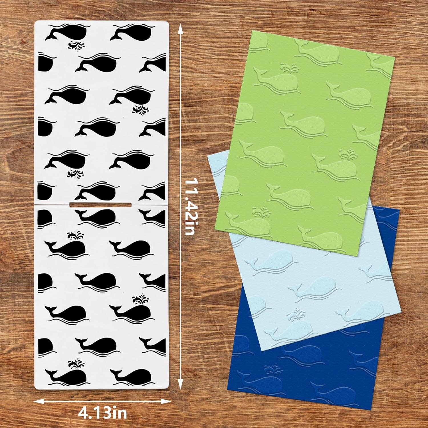 Carpeta de Embossing Ballena Oceánica Hying 14.5x10.4 cm