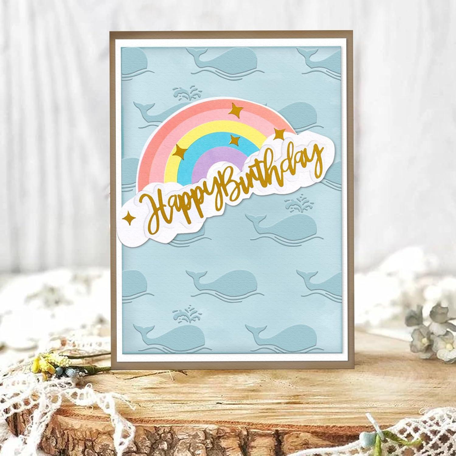 Carpeta de Embossing Ballena Oceánica Hying 14.5x10.4 cm