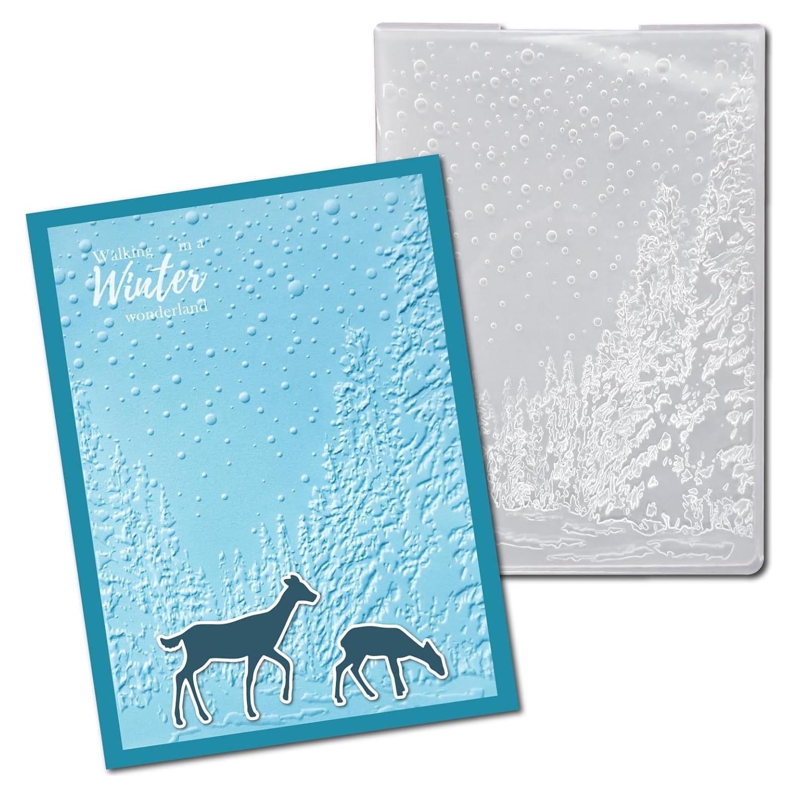 Carpeta de Embossing 3D Arbuya Bosque Invernal 12.7x17.8cm