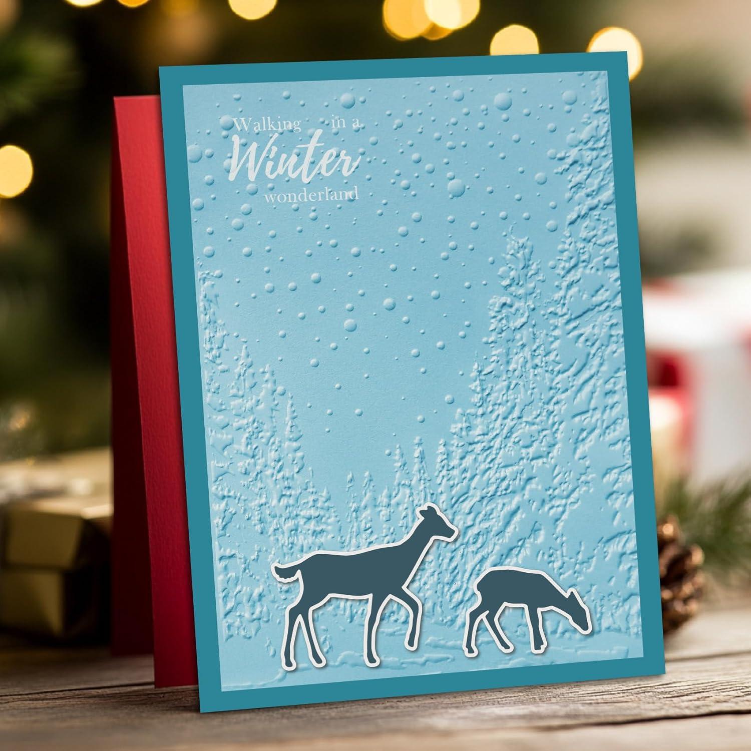 Carpeta de Embossing 3D Arbuya Bosque Invernal 12.7x17.8cm