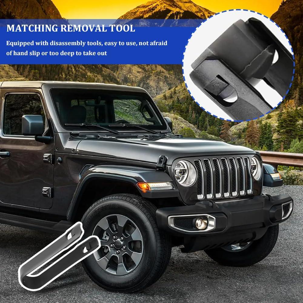 20 Tapas de Tuercas de Rueda Hexagonales 17mm Tecledsn Negro