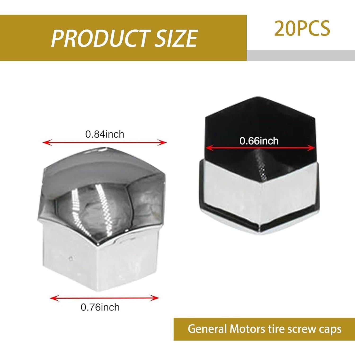 Kit Cubiertas Protectores de Tuerca de Rueda Icykale 21 Pcs Plata