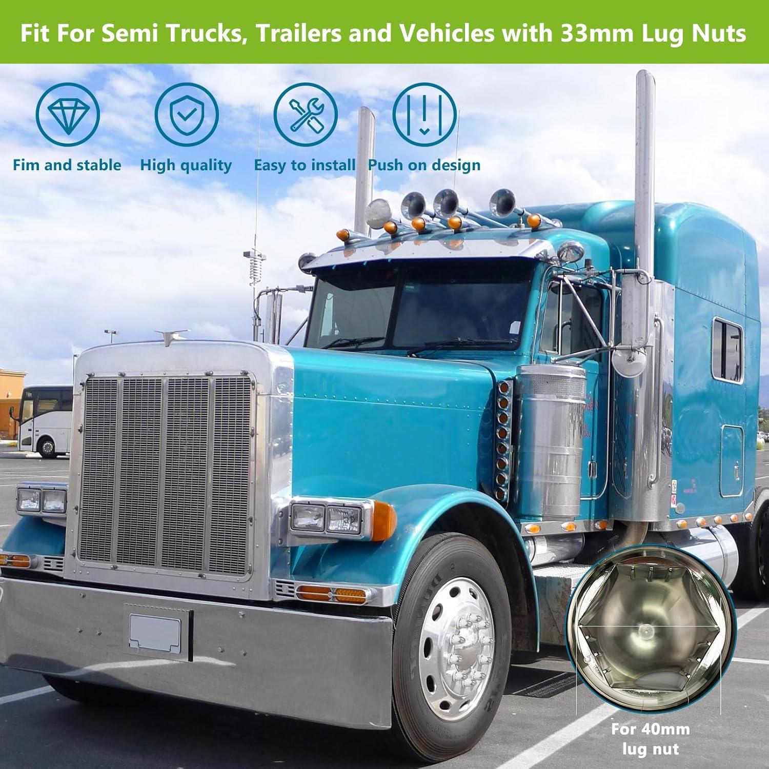 Paquete de 60 Cubiertas de Tuerca de Rueda 33mm Grandroad