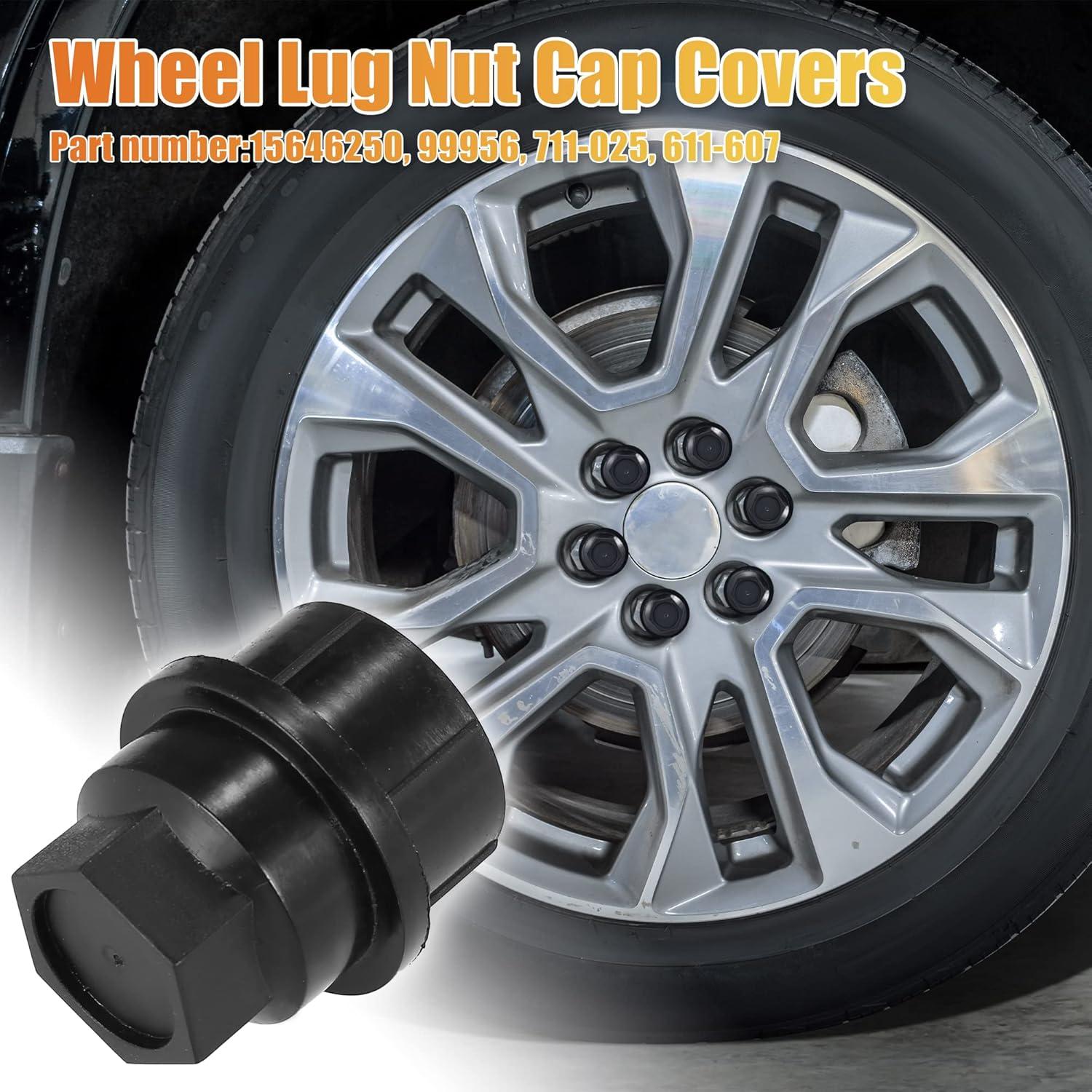 Cubiertas de Tuercas de Rueda X AUTOHAUX 24 Pcs M28x2 Negro